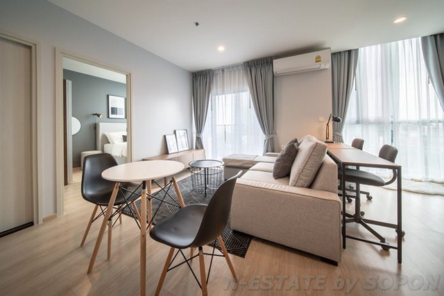 ٻҾ Condo for rent Noble Revolve Ratchada 2 New room 7th Floor Conner room Size 38Sq.m. 27K BTH./M.