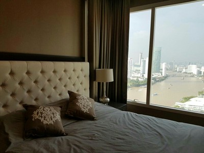 ٻҾ For rent 3 bed at Menam Residense luxury residential next to Asiatique with river view